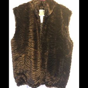 Vintage Duffell brown faux vest